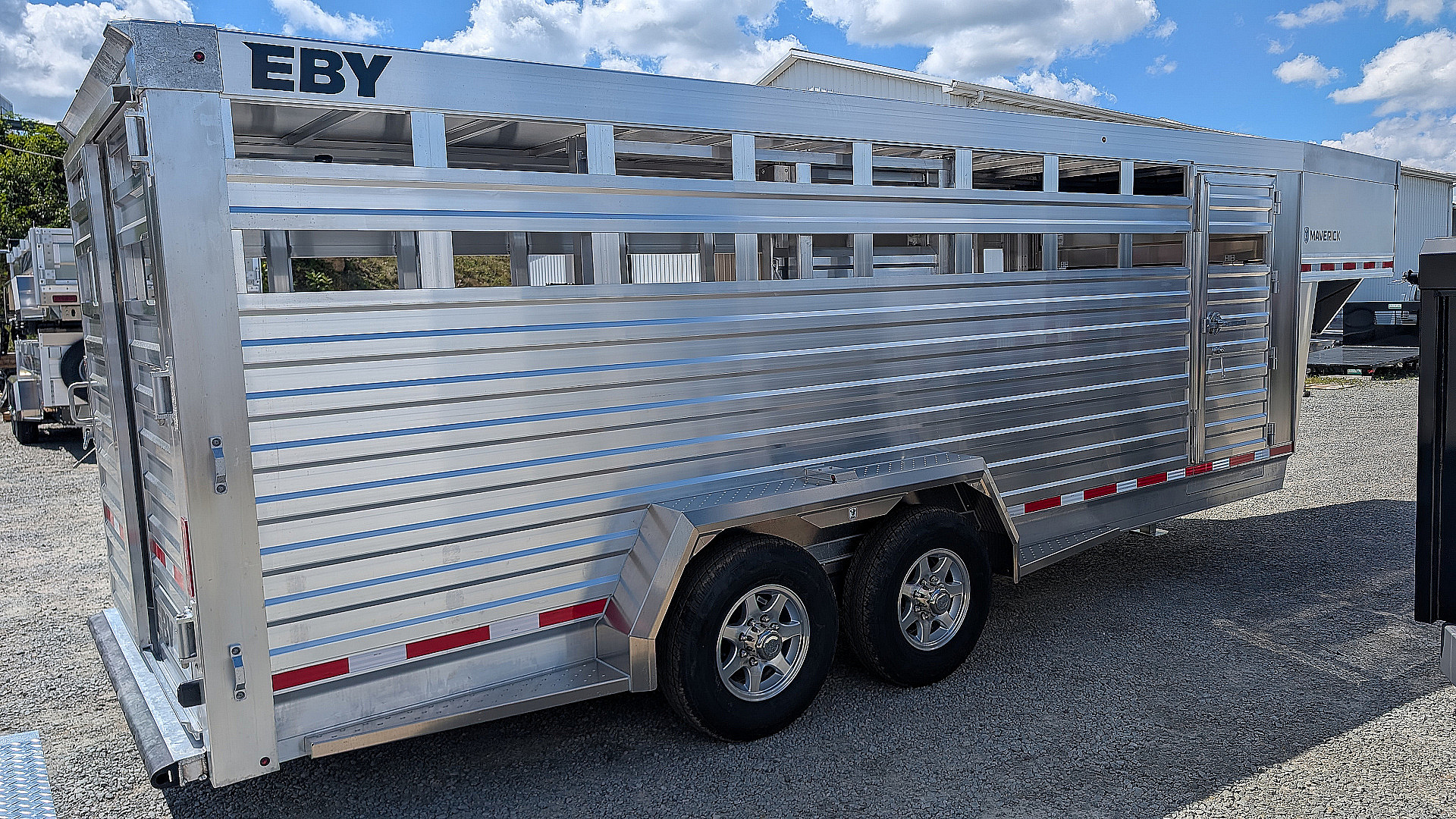 New 2026 EBY MAVERICK 20' Gooseneck Aluminum Stock Trailer