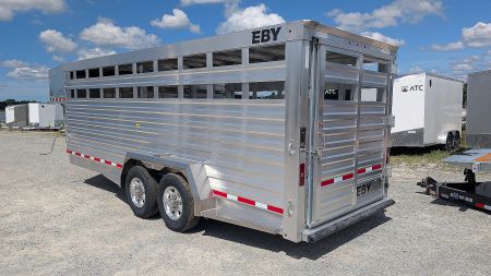 New 2026 EBY MAVERICK 20' Gooseneck Aluminum Stock Trailer