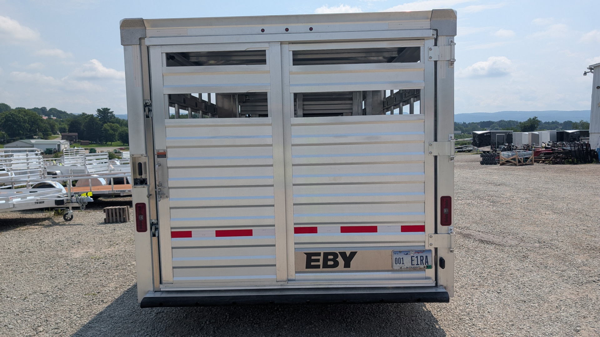 New 2026 EBY RUFF NECK 8 x 26 Gooseneck Aluminum Stock Trailer
