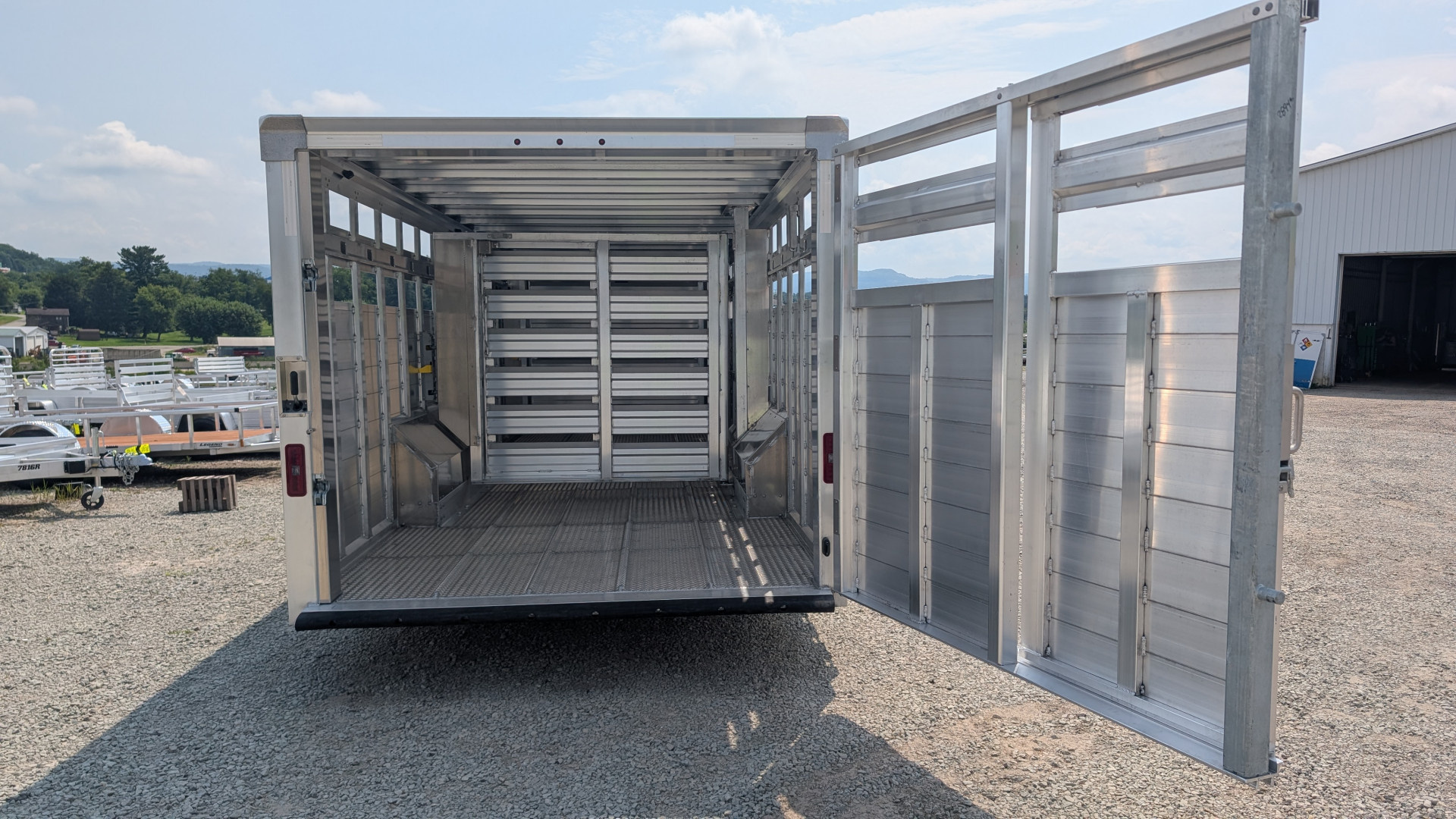New 2026 EBY RUFF NECK 8 x 26 Gooseneck Aluminum Stock Trailer
