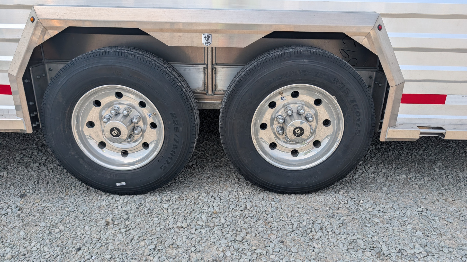 New 2026 EBY RUFF NECK 8 x 26 Gooseneck Aluminum Stock Trailer
