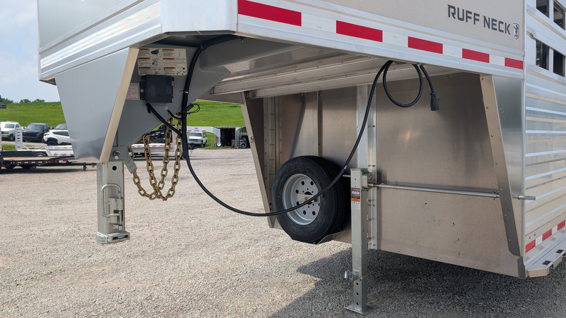 New 2026 EBY RUFF NECK 8 x 26 Gooseneck Aluminum Stock Trailer