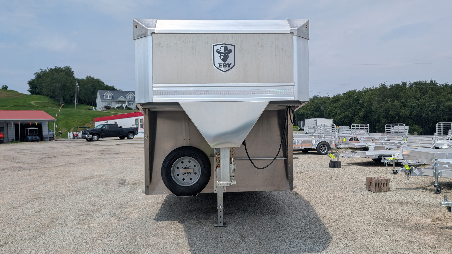 New 2026 EBY RUFF NECK 8 x 26 Gooseneck Aluminum Stock Trailer