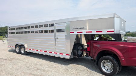 New 2026 EBY RUFF NECK 8 x 26 Gooseneck Aluminum Stock Trailer