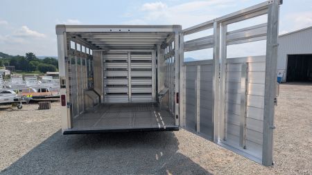 New 2026 EBY RUFF NECK 8 x 26 Gooseneck Aluminum Stock Trailer