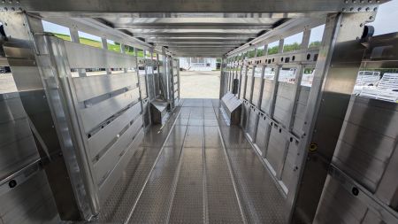 New 2026 EBY RUFF NECK 8 x 26 Gooseneck Aluminum Stock Trailer