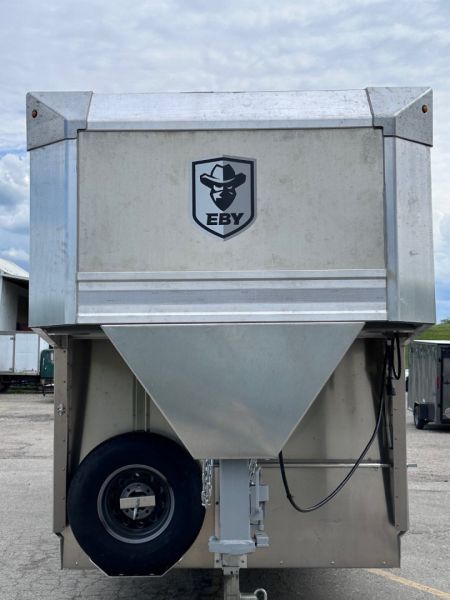 New 2026 EBY MAVERICK 24' Gooseneck Aluminum Stock Trailer w/ Rolling Gate