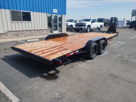 New 2026 TRU 7'x20' Dovetail/Straight Deck Removable Fenders Car Hauler 7k GVWR