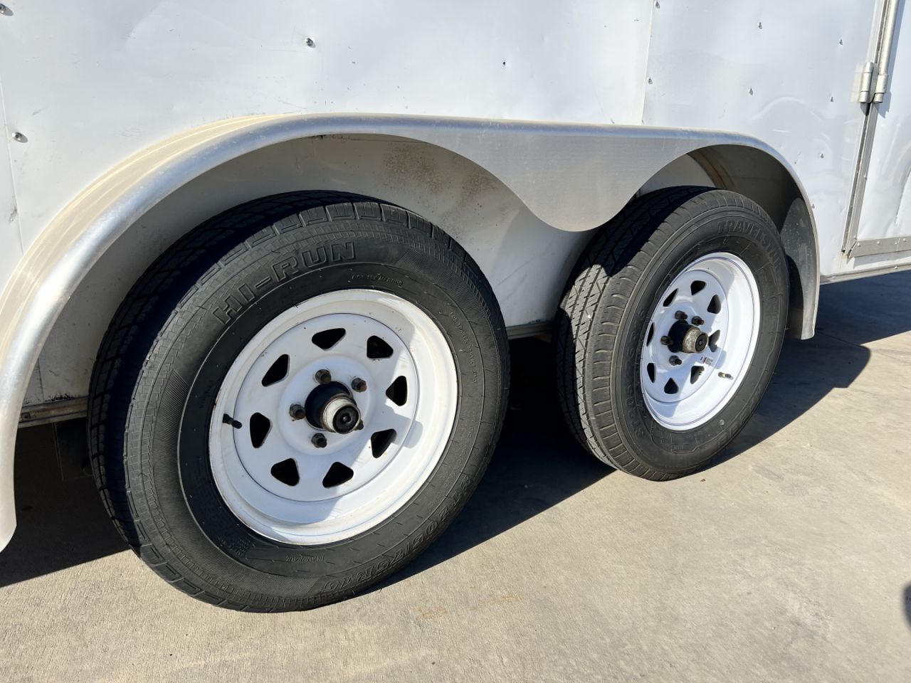 Used 2020 American Hauler 7x14 + V Enclosed Double Doors Cargo Trailer