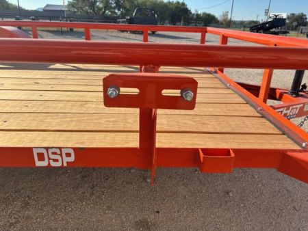 New 2026 Top Hat DSP 12'x77" Utility Trailer(Orange)