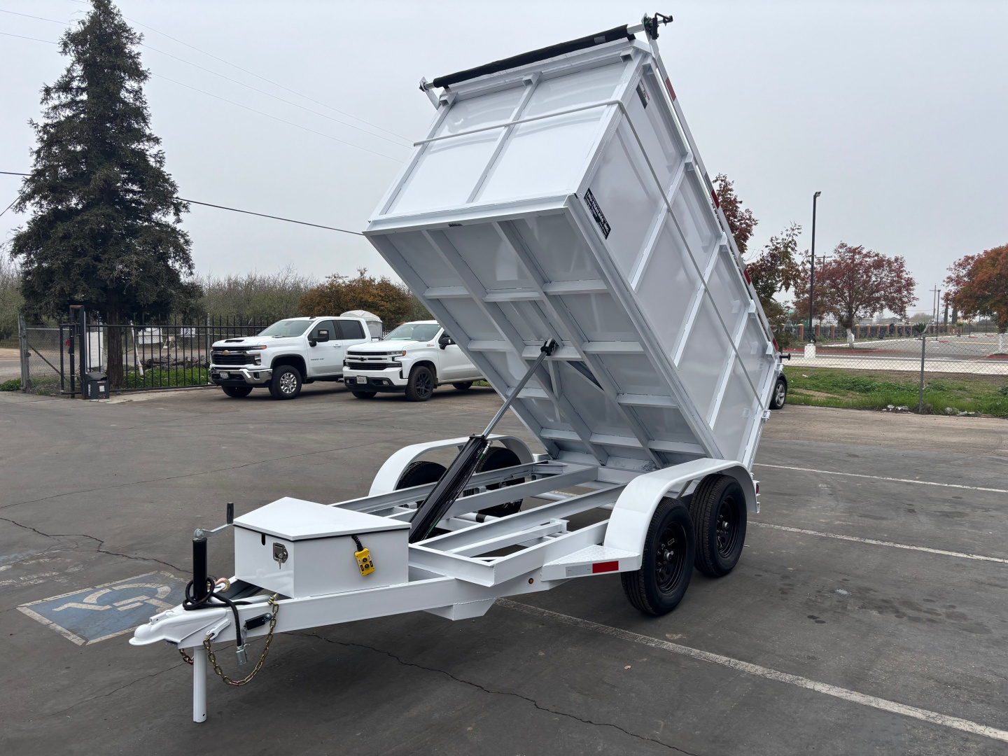 New 2026 TRU 5x10x4 Single Ram Dump Trailer 7,000 lbs GVWR