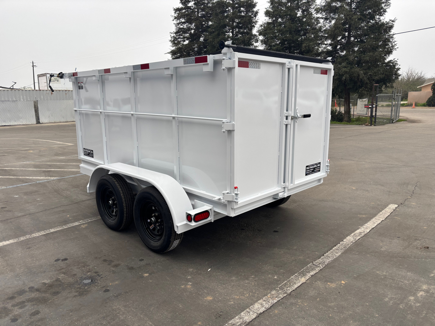 New 2026 TRU 5x10x4 Single Ram Dump Trailer 7,000 lbs GVWR