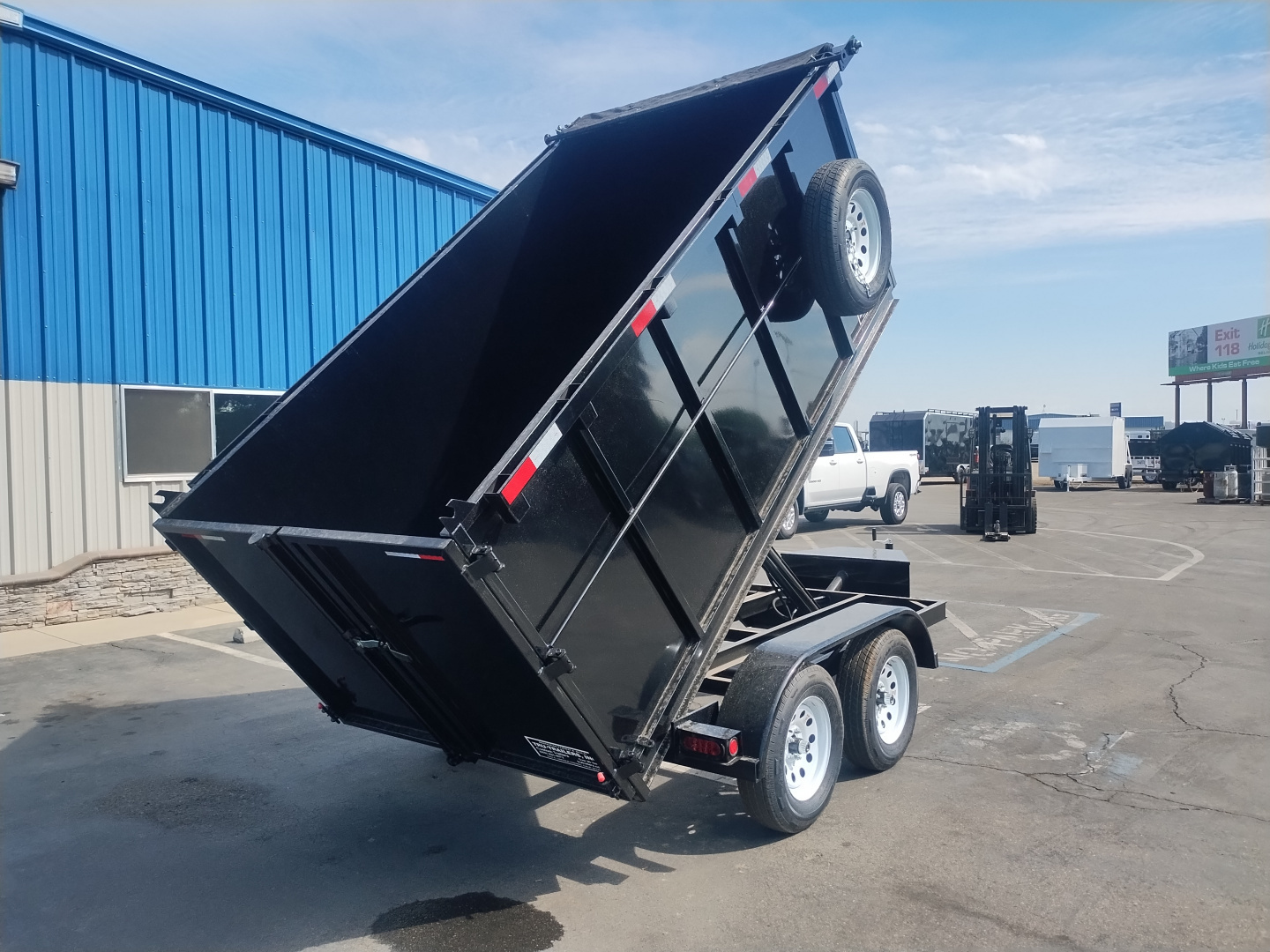 New 2026 TRU 5x10x4 Single Ram Dump Trailer 7,000 lbs GVWR
