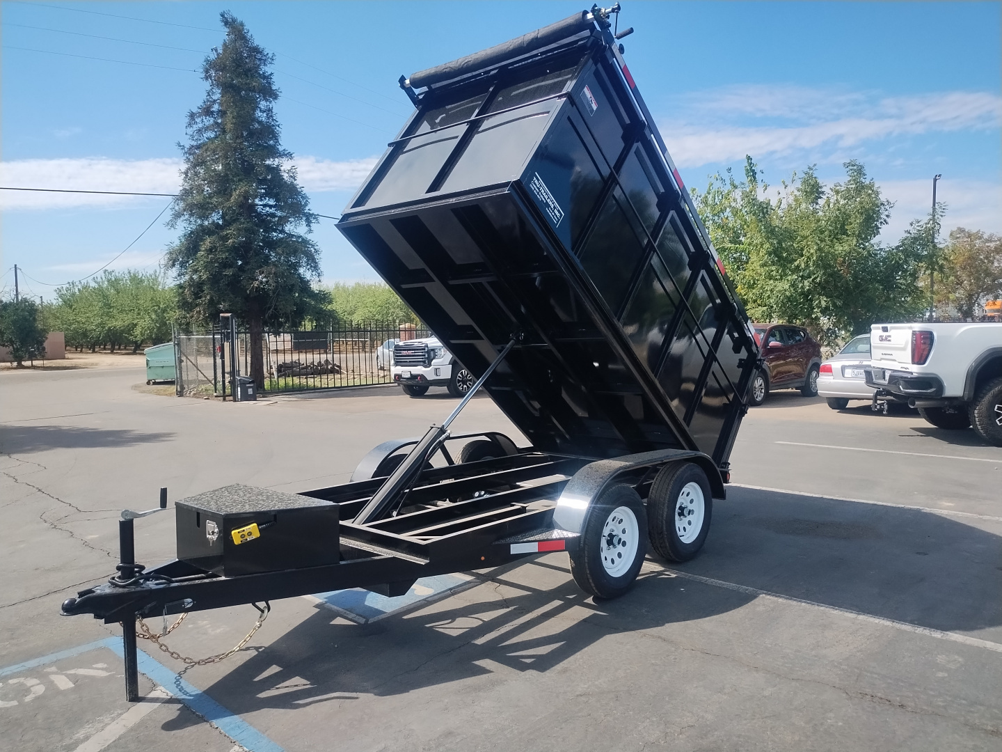 New 2026 TRU 5x10x4 Single Ram Dump Trailer 7,000 lbs GVWR