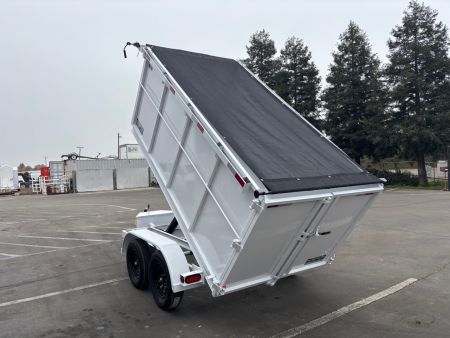 New 2026 TRU 5x10x4 Single Ram Dump Trailer 7,000 lbs GVWR