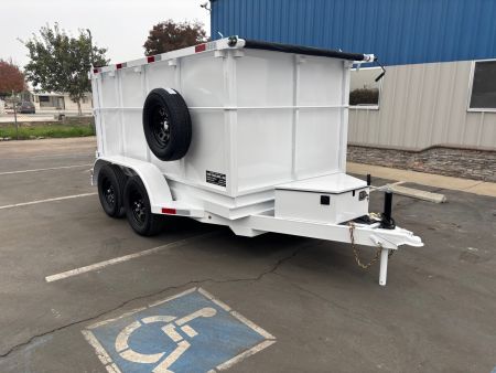 New 2026 TRU 5x10x4 Single Ram Dump Trailer 7,000 lbs GVWR