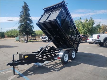 New 2026 TRU 5x10x4 Single Ram Dump Trailer 7,000 lbs GVWR