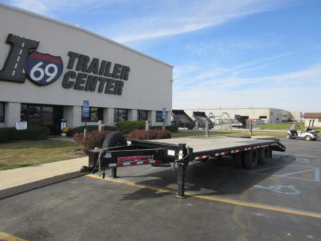 Used 2024 Trailerman 8.5 x 20+5 T102205HHFDL-B-225 Deckover Trailer 22.5K / Spare Tire