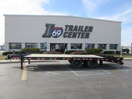 Used 2024 Trailerman 8.5 x 20+5 T102205HHFDL-B-225 Deckover Trailer 22.5K / Spare Tire