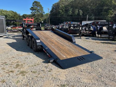New 2026 Load Trail Loadtrail gooseneck 83x24 tilt n go 21k hydraulic jacks light bar chain and binder holders pallet fork pockets Equipment Trailer