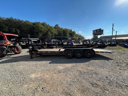 New 2026 Load Trail Loadtrail gooseneck 83x24 tilt n go 21k hydraulic jacks light bar chain and binder holders pallet fork pockets Equipment Trailer