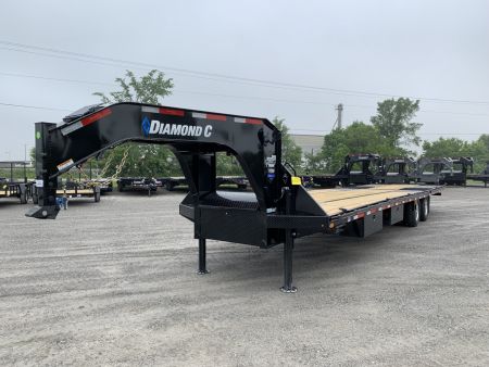 New 2026 Diamond C Trailers FMAX212L32X102HDT (32' X 102") 25.9K (Pacesetter Ed.) Hydraulic Dovetail Flatbed Trailer