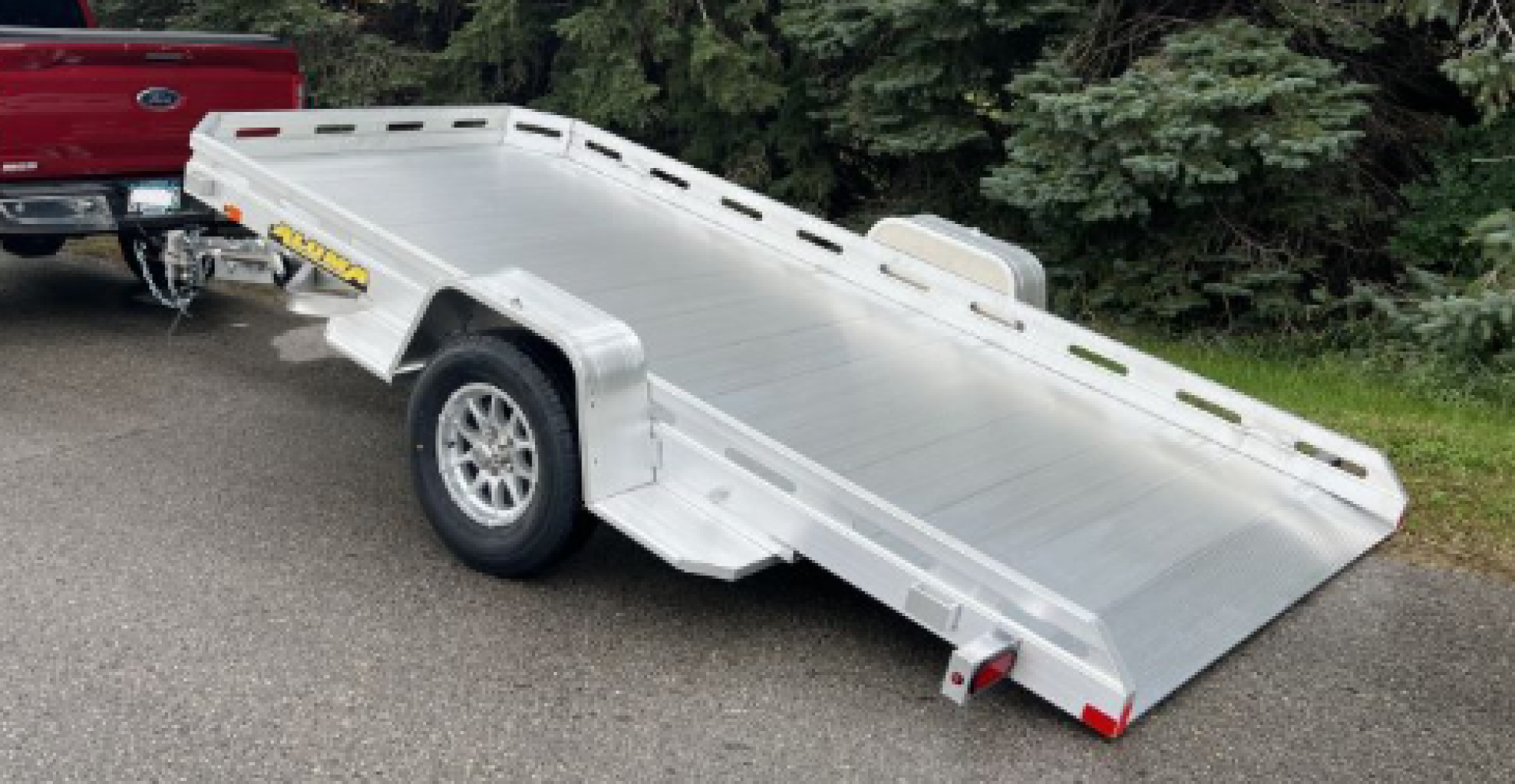New 2026 Aluma 6'5" x 12 HD Aluminum Tilt Trailer