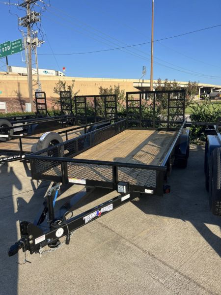 New 2025 Texas Bragg Trailers 77x16 Utility Trailer