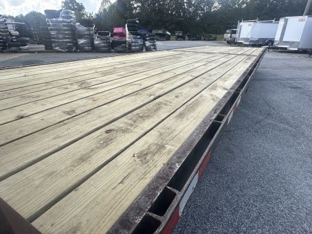 Used USED 2001 SWARTZ 30' 14K DECKOVER GOOSENECK FLATBED