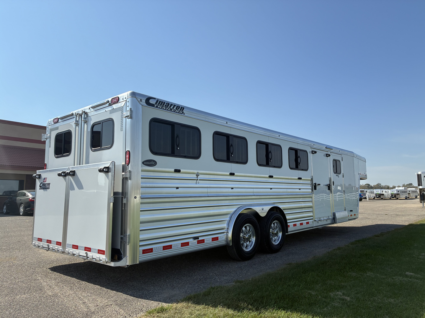 New 2026 Cimarron Trailers 10 Pen Showstar LX Stock / Stock Combo Trailer