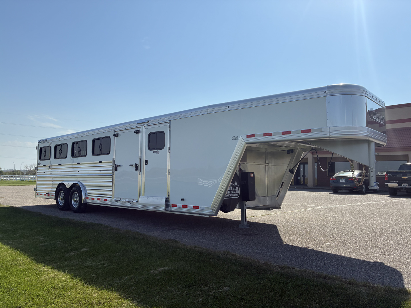 New 2026 Cimarron Trailers 10 Pen Showstar LX Stock / Stock Combo Trailer