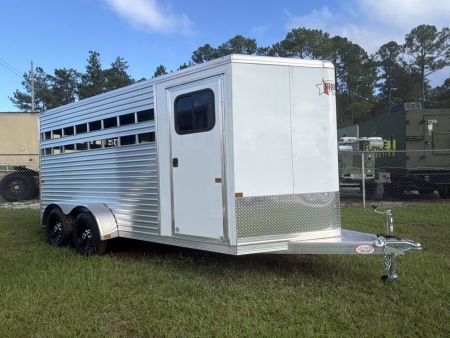 New 2026 Frontier Trailers 3 Horse Colt Slant load/Stock Combo Trailer