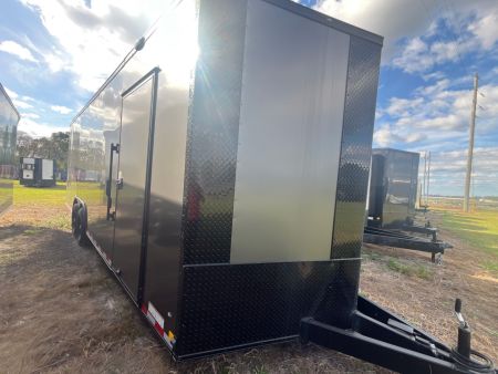 New 2026 Diamond Cargo 8.5x24TA 7'6  Blackout Screwless .080 PolyCor Cargo / Enclosed Trailer