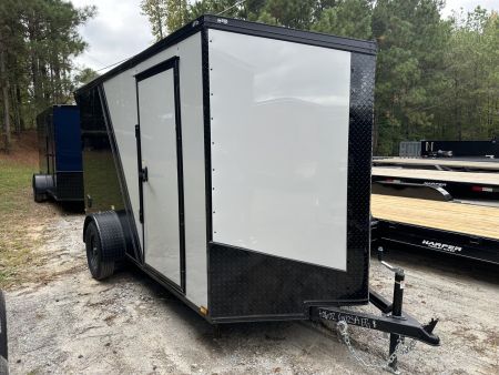 New 2026 QUALITY CARGO 6X12 SINGLE AXLE ENCLOSED TRAILER WITH REAR SPOILER