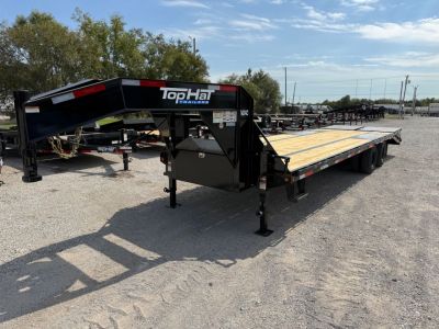 New 2027 Top Hat Trailers GN240-30x102 Flatbed Trailer w/ 14 Ply Tire Upgrade