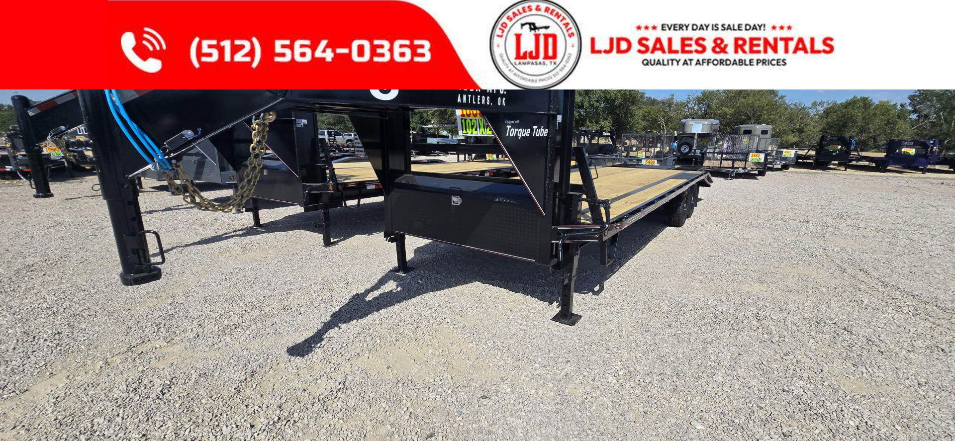 New 2026 Coffee Creek - Gooseneck Flatbed 27' Deckover Trailer