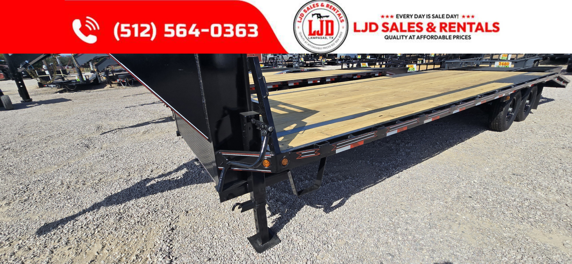 New 2026 Coffee Creek - Gooseneck Flatbed 27' Deckover Trailer