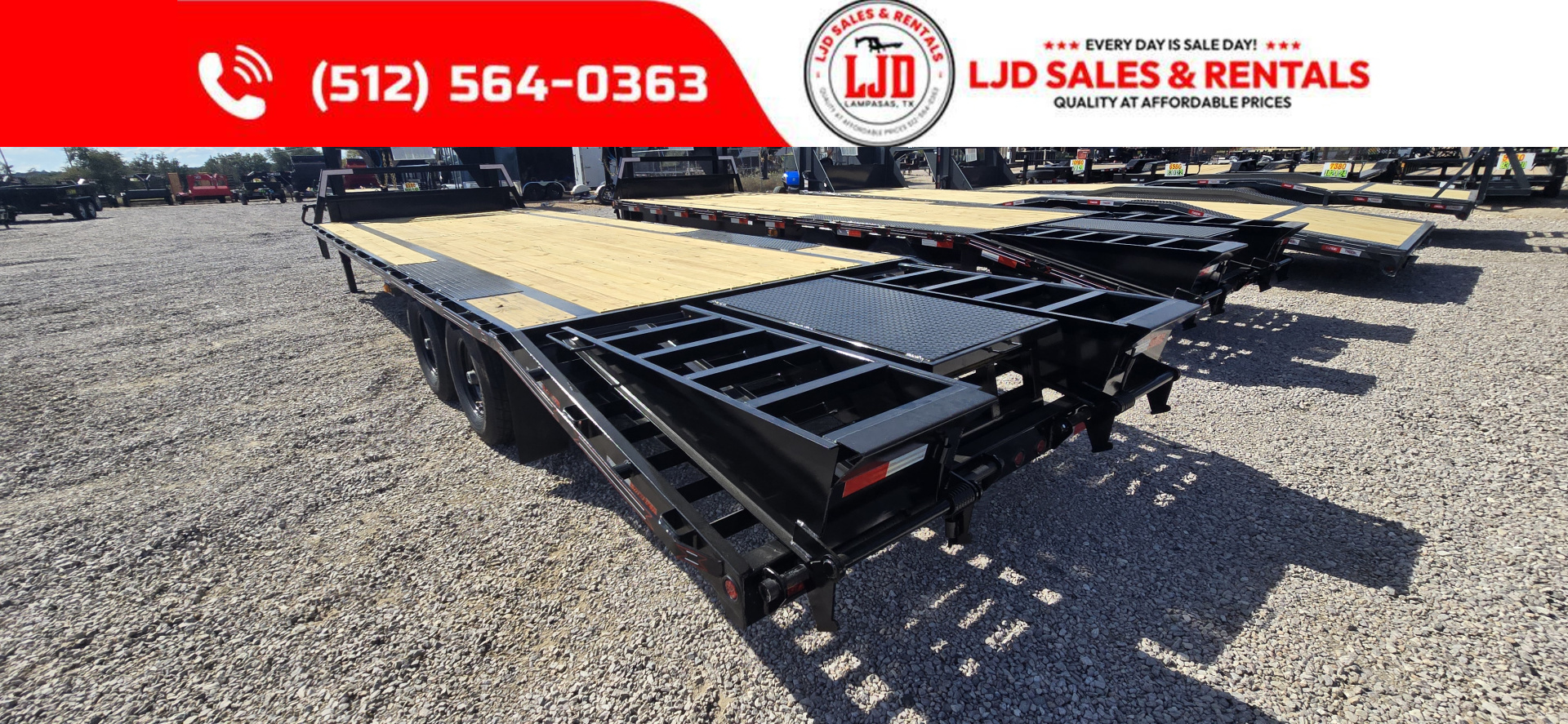 New 2026 Coffee Creek - Gooseneck Flatbed 27' Deckover Trailer