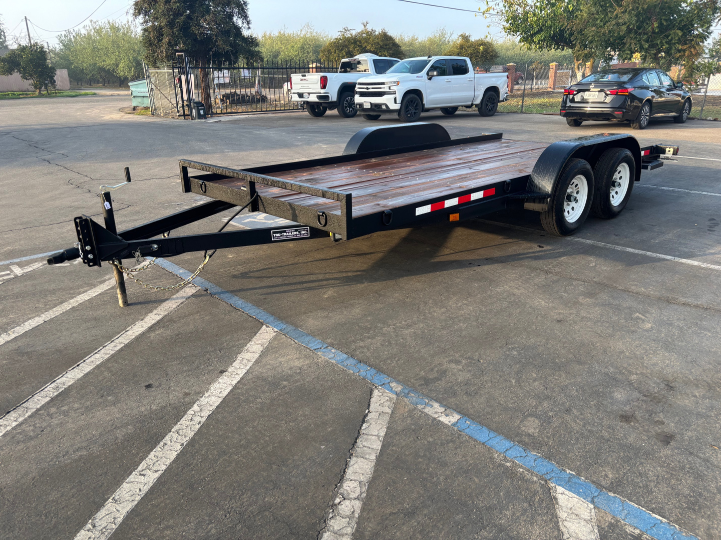New 2026 TRU 7'x16' Straight Deck Car Hauler / Racing Trailer