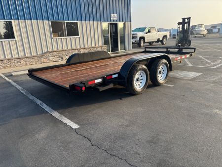 New 2026 TRU 7'x16' Straight Deck Car Hauler / Racing Trailer