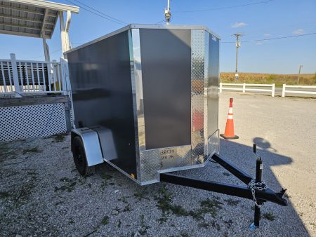New 2026 Cargo Express EX DLX 5' x 8' 3K Idler Swing Door Cargo / Enclosed Trailer w/ Translucent Roof
