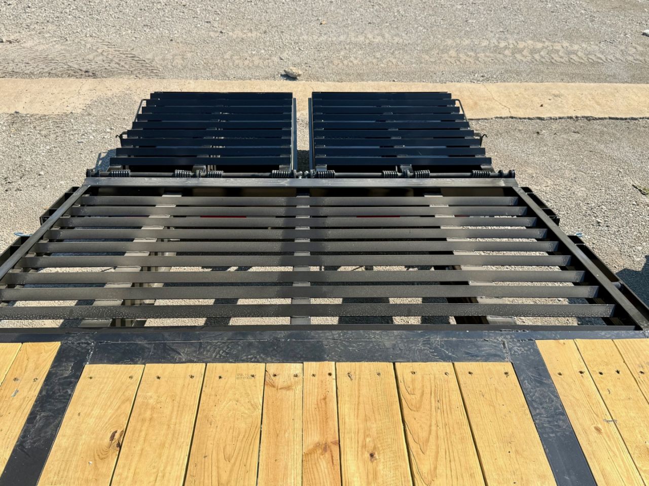 New 2026 Top Hat Trailers GN159-30x102 Flatbed Trailer w/ Jumbo Ramps & 14 Ply Tire Upg. (25'+5')