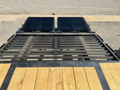 New 2026 Top Hat Trailers GN159-30x102 Flatbed Trailer w/ Jumbo Ramps & 14 Ply Tire Upg. (25'+5')