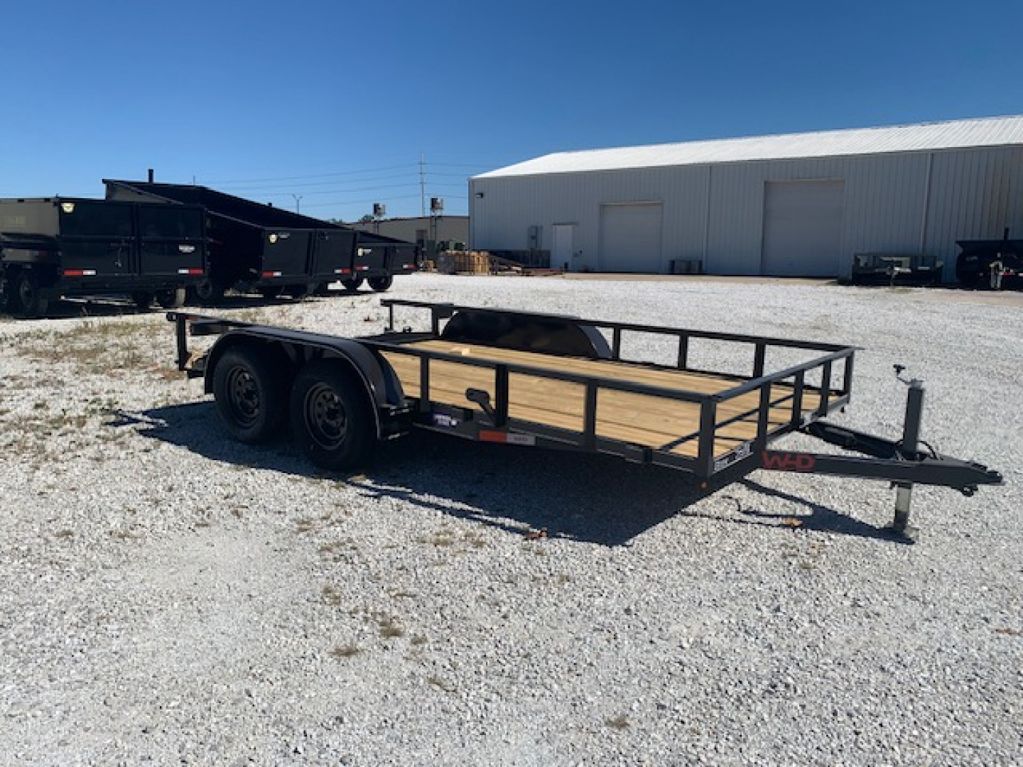 New 2026 WD Trailers 83x14 TA, 2' dovetail with 30" gate, 35k axles, Diamond Series Utility Trailer
