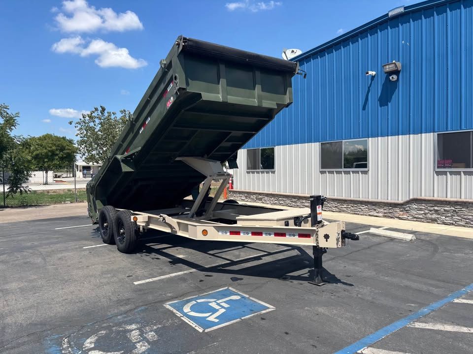 New 2026 GR 7'x16'x2' LOW PROFILE DESIGN Heavy Duty Dump Trailer 14,000 lbs GVWR