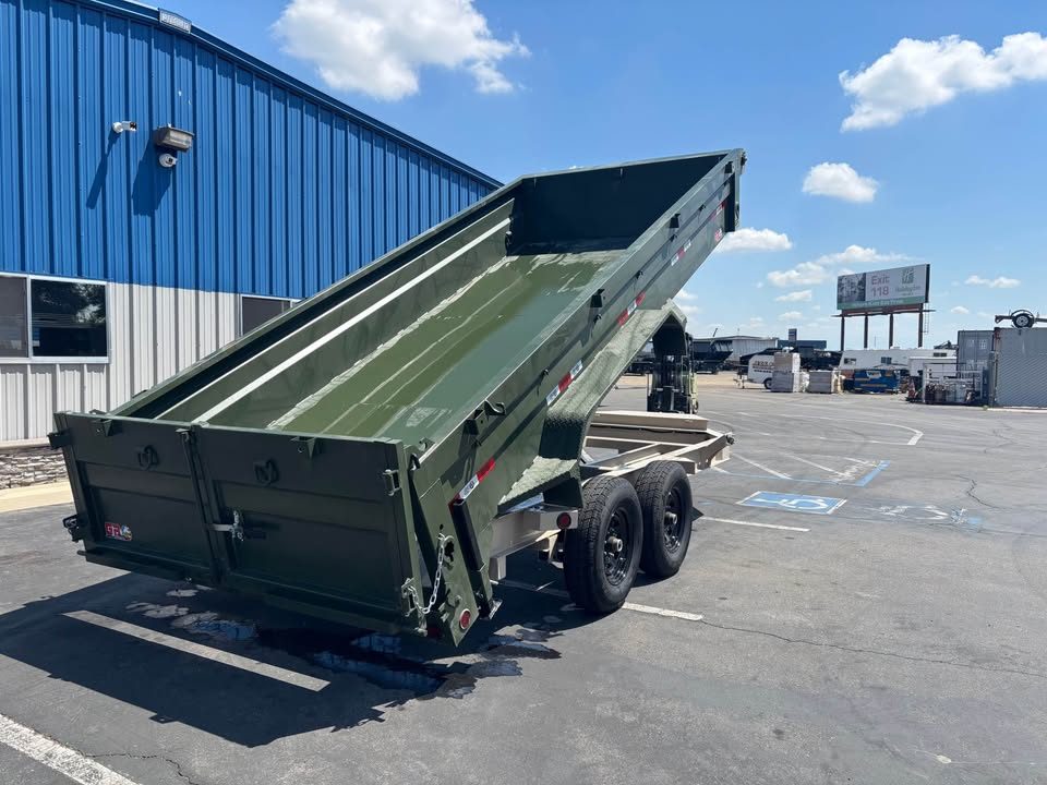 New 2026 GR 7'x16'x2' LOW PROFILE DESIGN Heavy Duty Dump Trailer 14,000 lbs GVWR