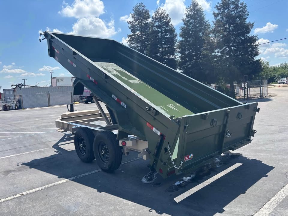 New 2026 GR 7'x16'x2' LOW PROFILE DESIGN Heavy Duty Dump Trailer 14,000 lbs GVWR