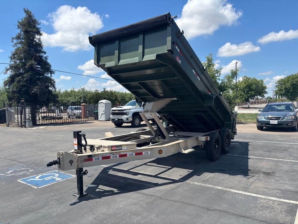 New 2026 GR 7'x16'x2' LOW PROFILE DESIGN Heavy Duty Dump Trailer 14,000 lbs GVWR