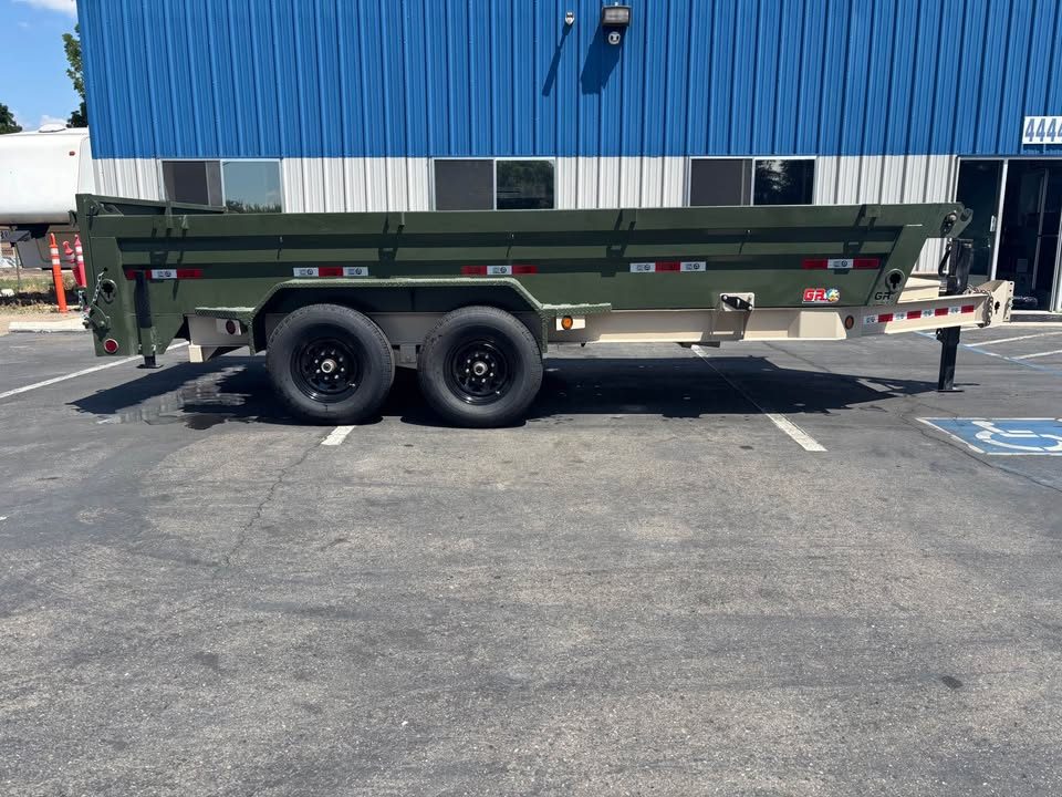 New 2026 GR 7'x16'x2' LOW PROFILE DESIGN Heavy Duty Dump Trailer 14,000 lbs GVWR