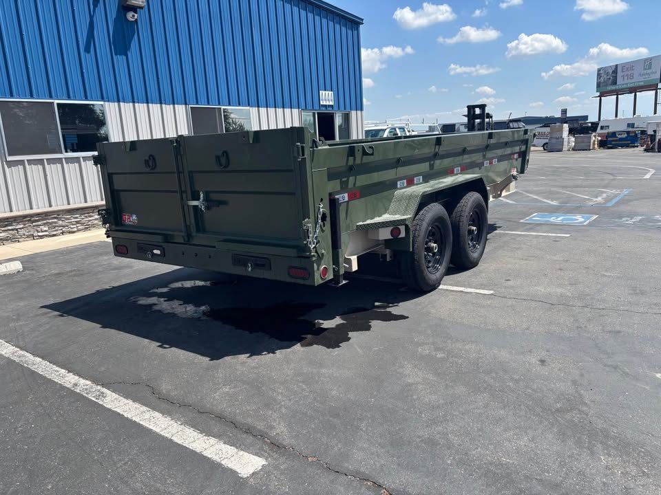 New 2026 GR 7'x16'x2' LOW PROFILE DESIGN Heavy Duty Dump Trailer 14,000 lbs GVWR